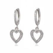 Inlaid Love Heart Earrings