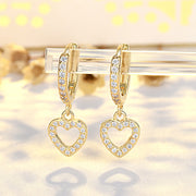 Inlaid Love Heart Earrings
